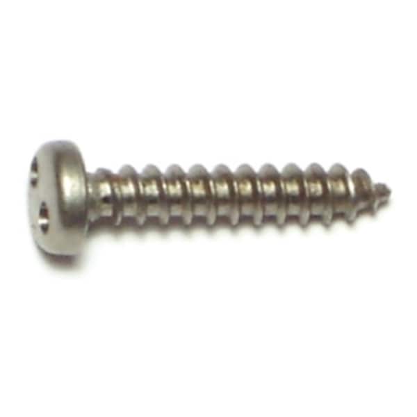 Midwest Fastener Sheet Metal Screw, #6 x 3/4 in, 18-8 Stainless Steel Pan Head Spanner Drive, 10 PK 70962 - main